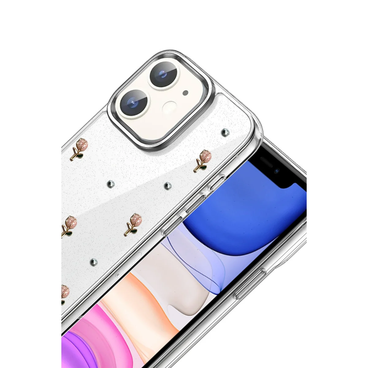 iPhone 12 Fiyonk Desenli Kapak - Desen 6