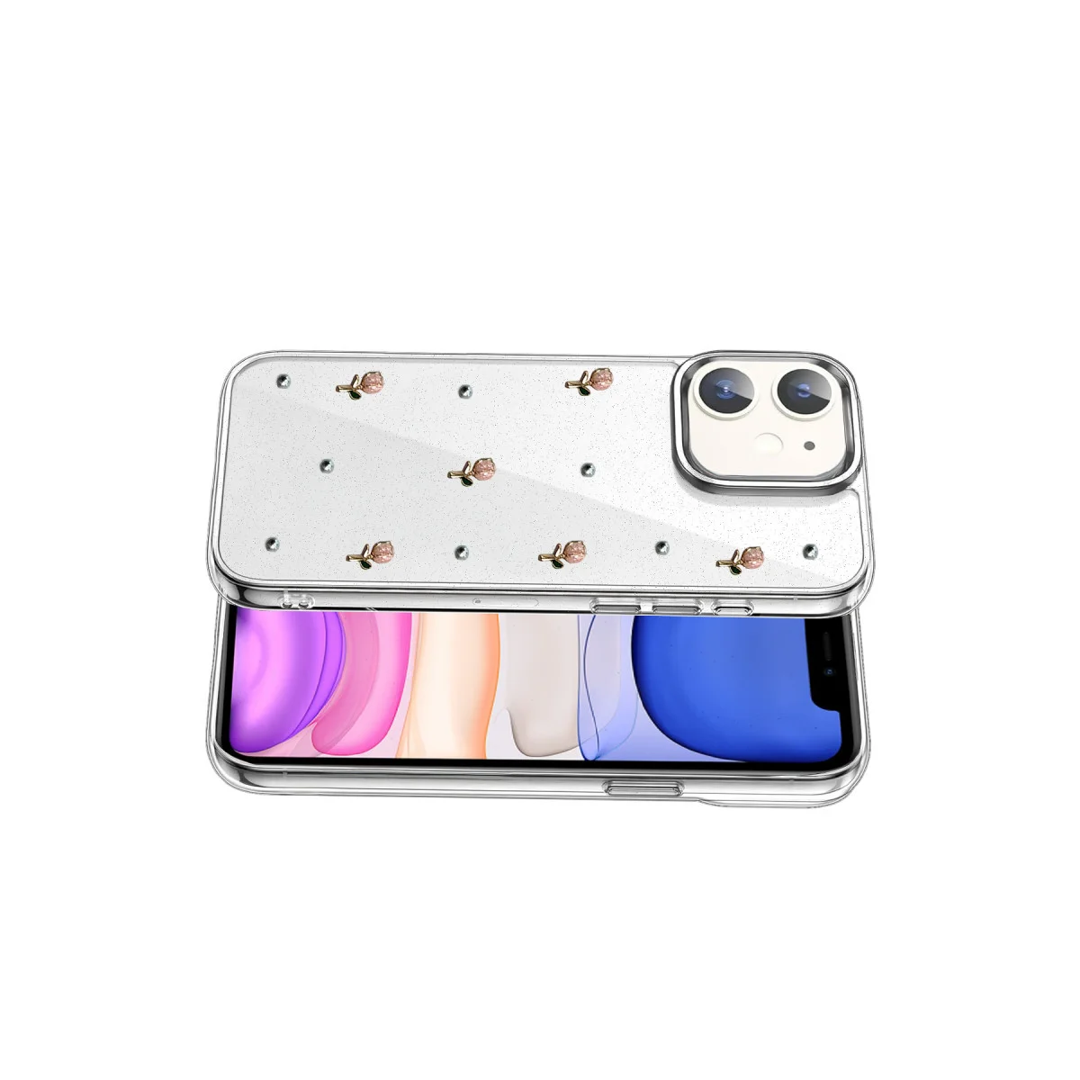 iPhone 12 Fiyonk Desenli Kapak - Desen 6