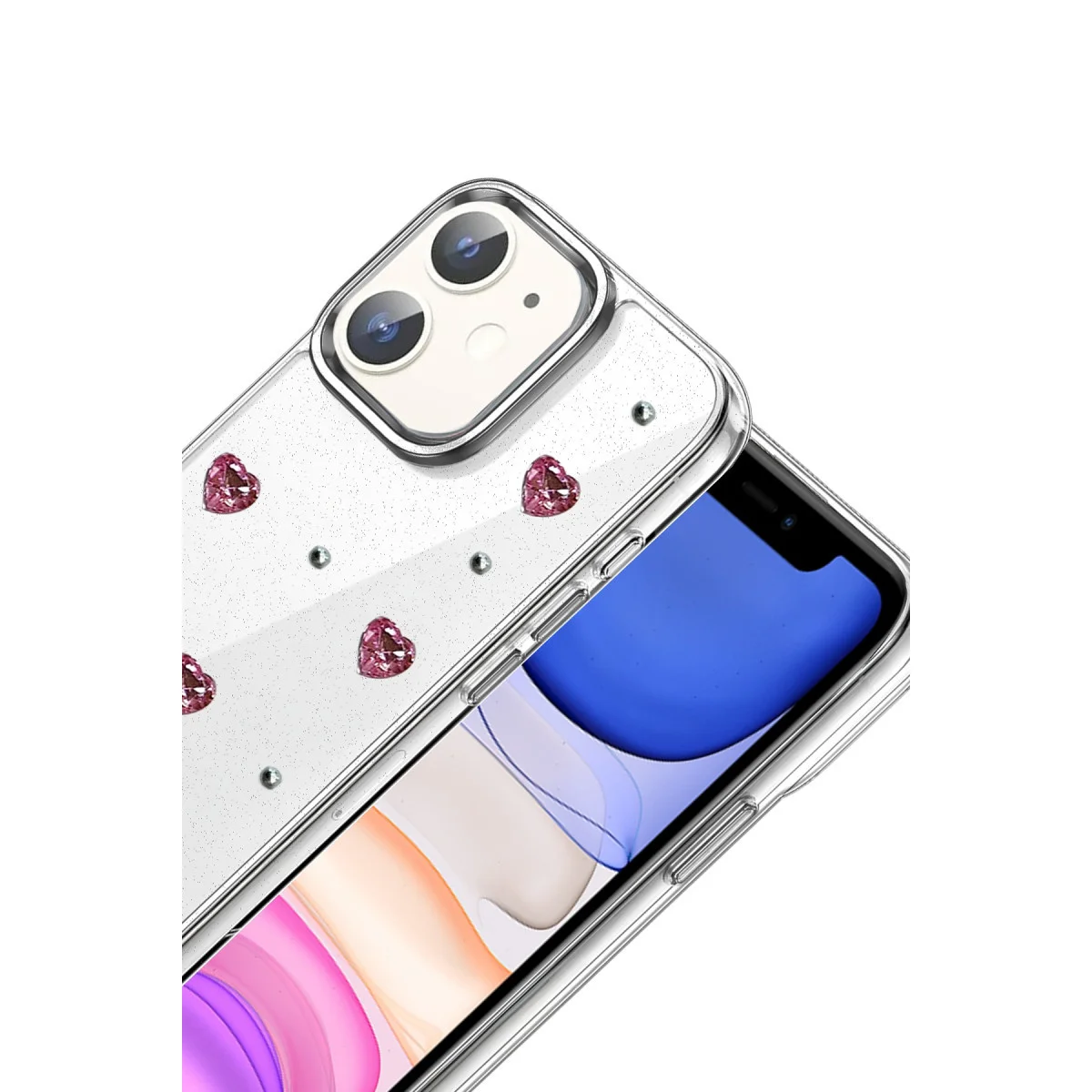 iPhone 11 Fiyonk Desenli Kapak - Desen 3