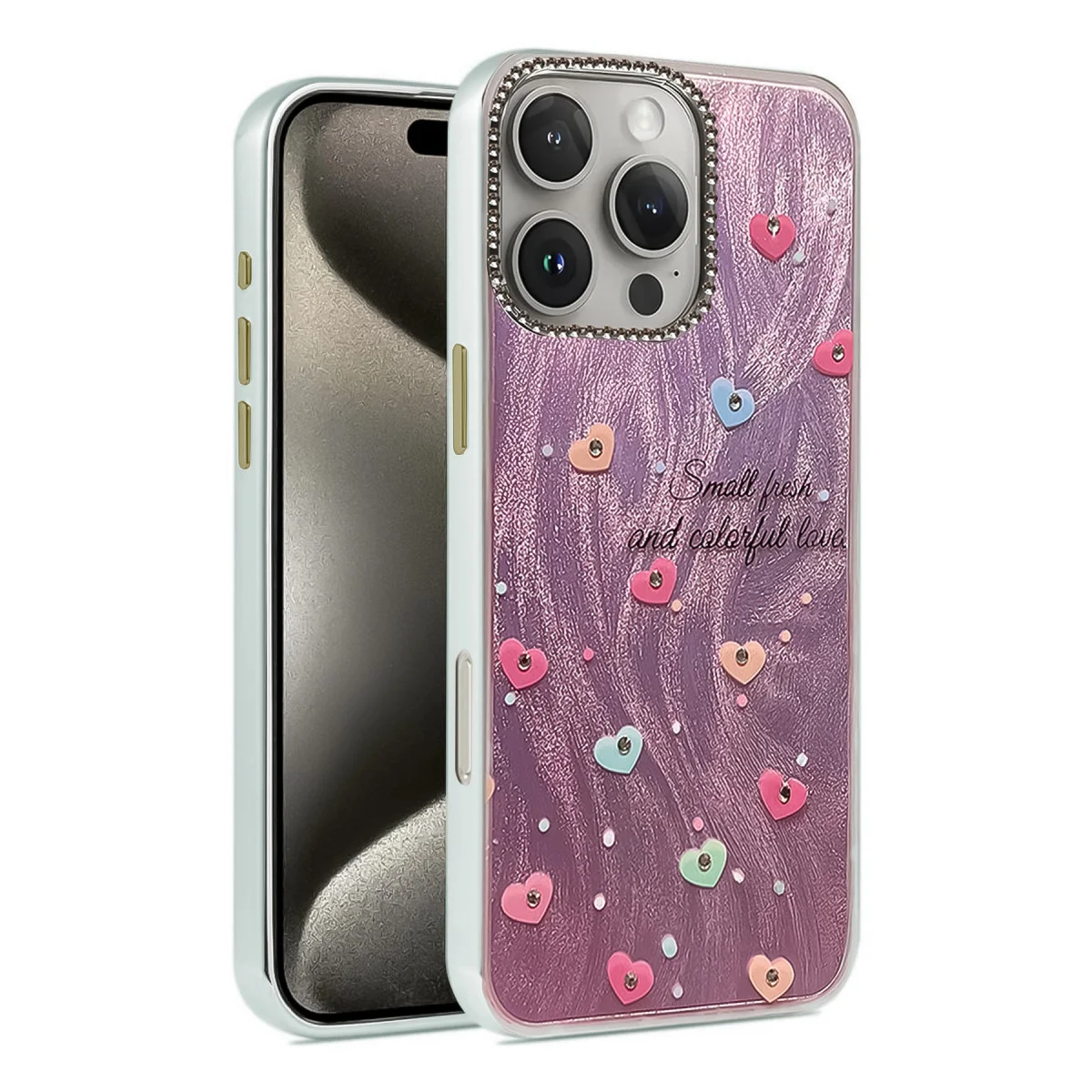iPhone 16 Pro Max Kılıf Blade Aynalı Desenli Kapak - Desen 8