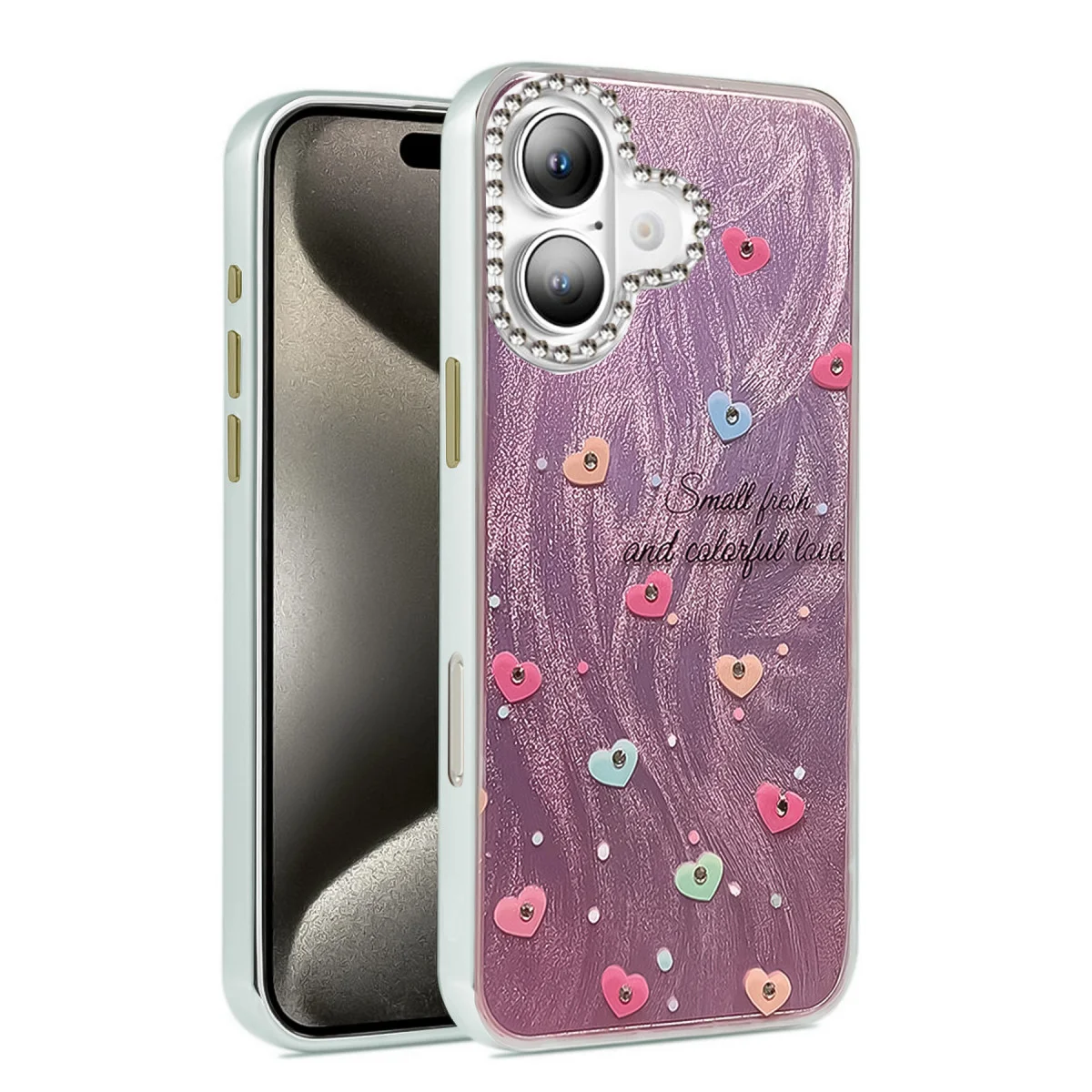 iPhone 16 Plus Kılıf Blade Aynalı Desenli Kapak - Desen 8