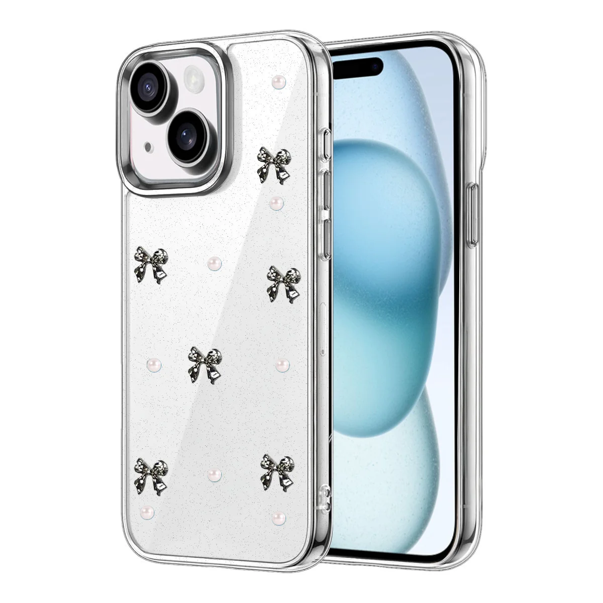 iPhone 15 Plus Fiyonk Desenli Kapak - Desen 8