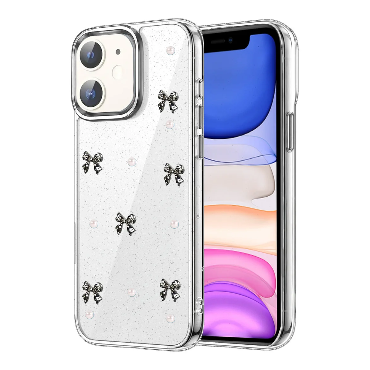 iPhone 11 Fiyonk Desenli Kapak - Desen 8
