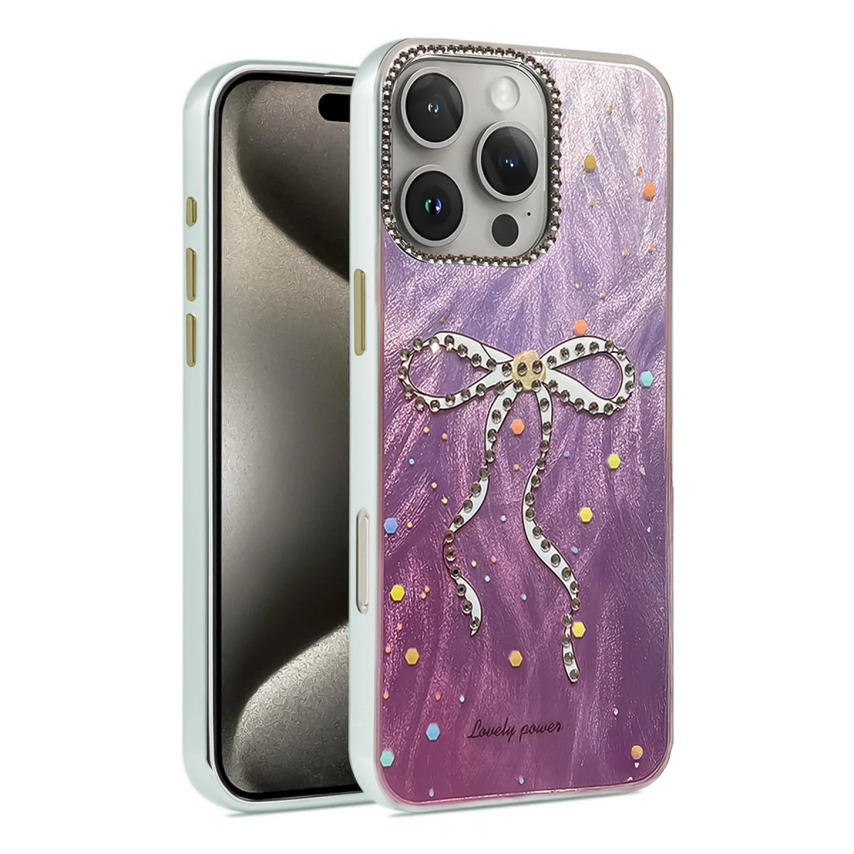 iPhone 16 Pro Max Kılıf Blade Aynalı Desenli Kapak - Desen 1