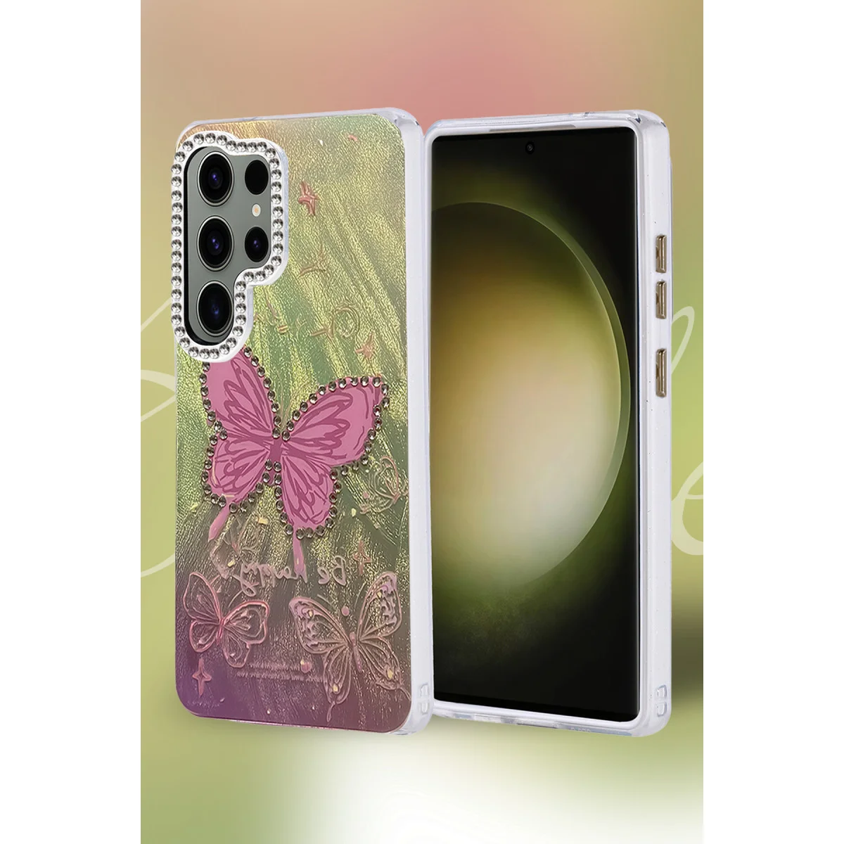 Galaxy S25 Ultra Kılıf Blade Aynalı Desenli Kapak - Desen 1