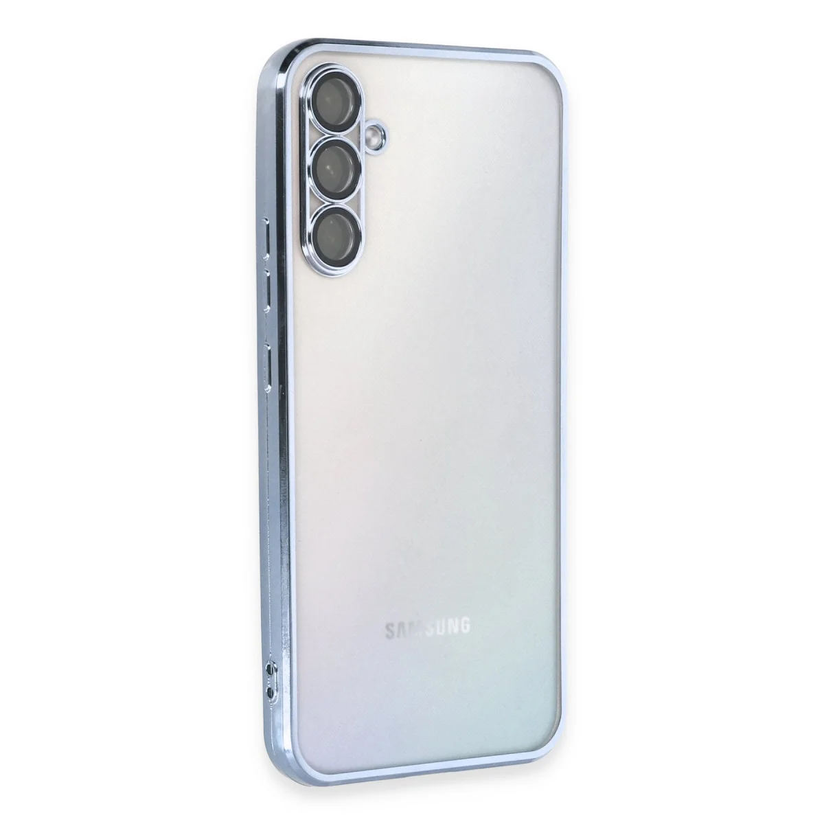 Galaxy A34 5G Kılıf Razer Lensli Silikon - Açık Mavi