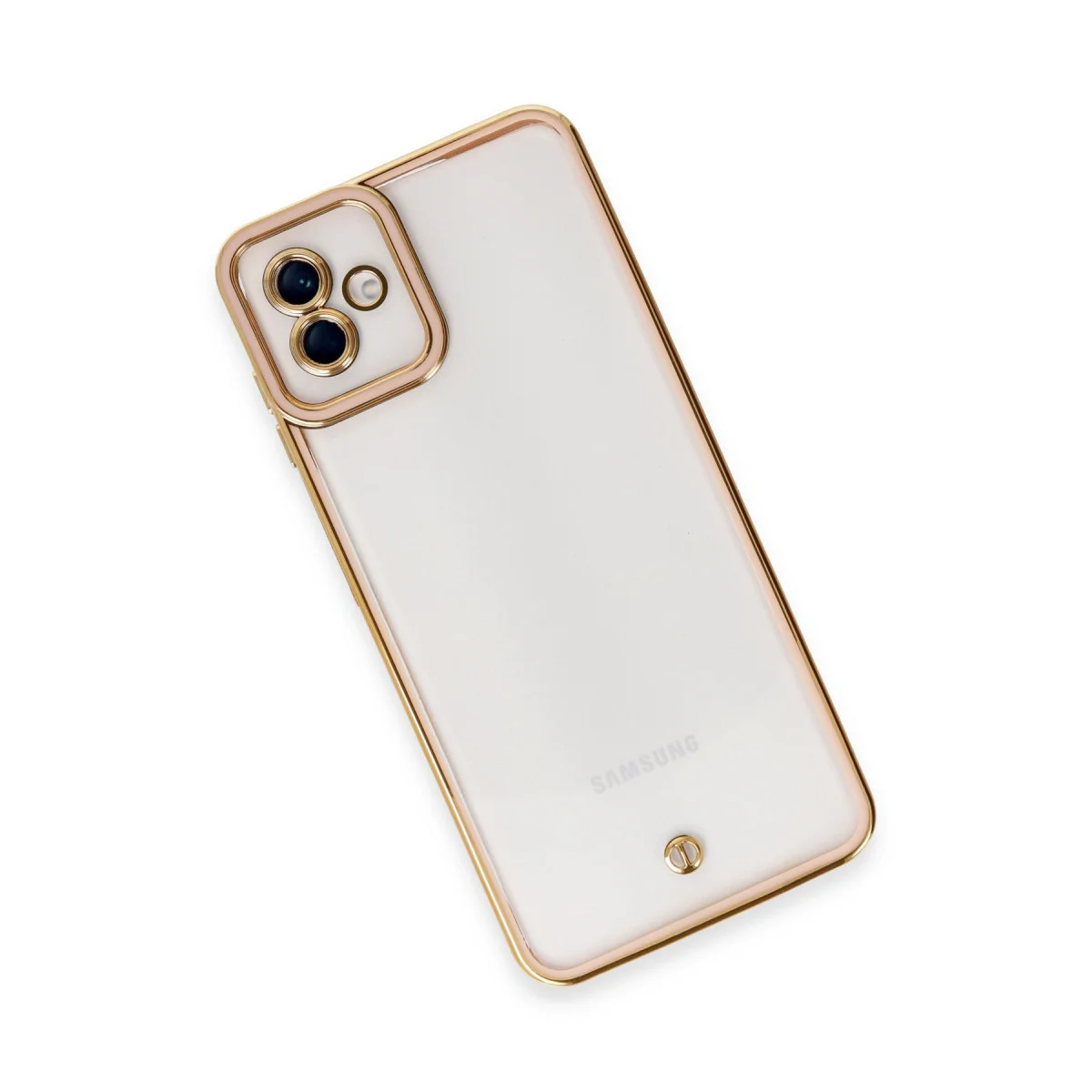 Galaxy A04 Kılıf Liva Lens Silikon - Rose