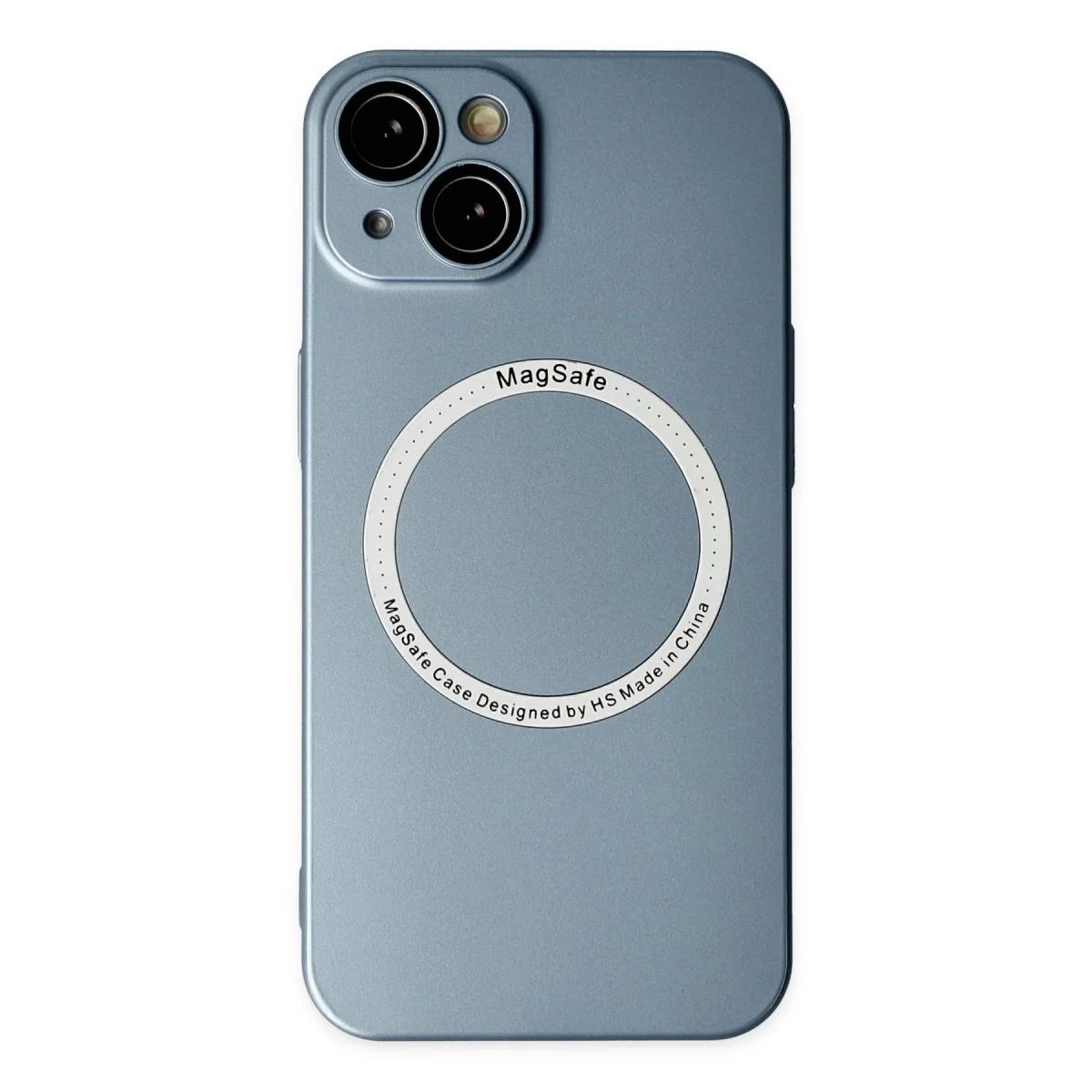 iPhone 14 Plus Kılıf Jack Magneticsafe Lens Silikon - Sierra Blue