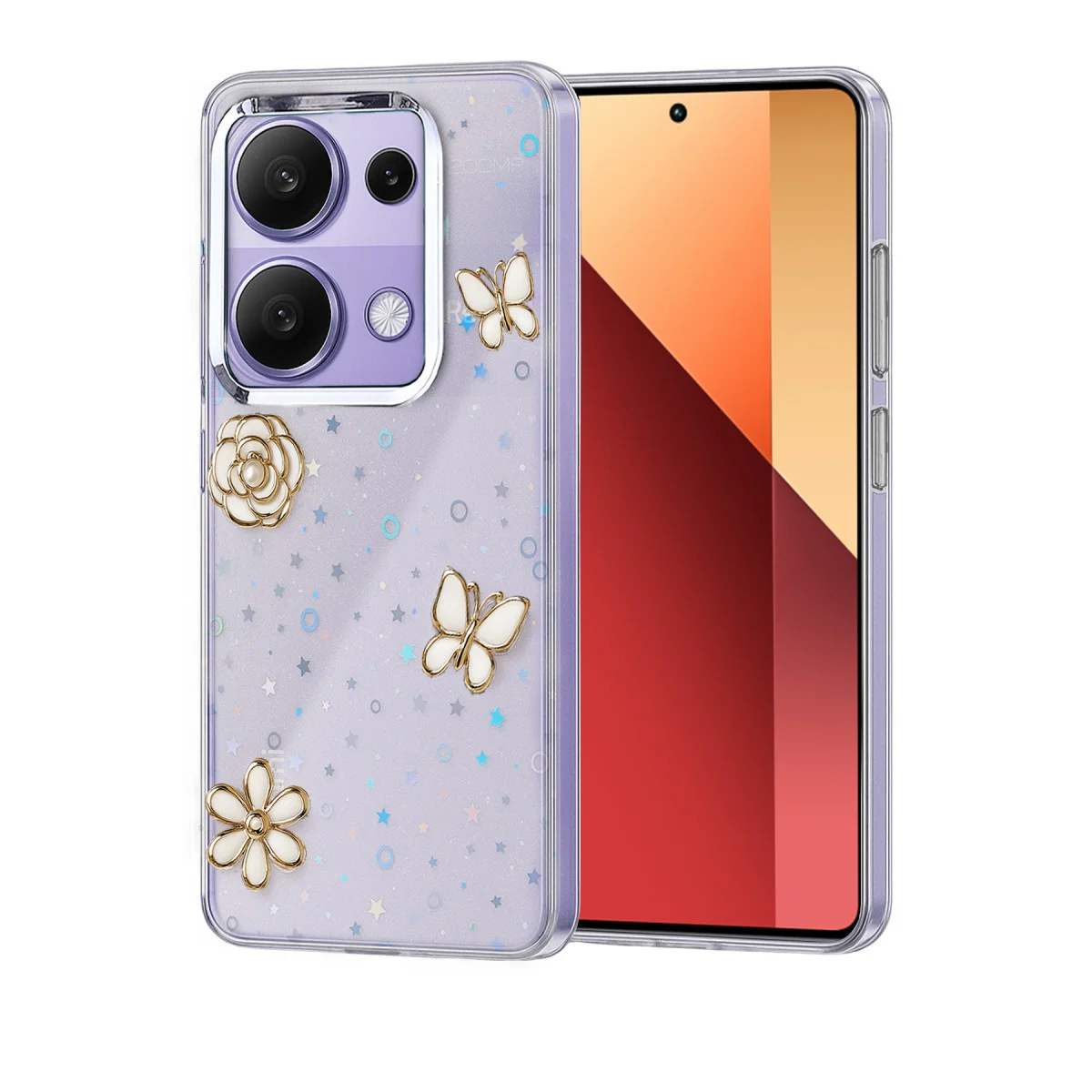 Redmi Note 13 Pro 4G Fiyonk Desenli Kapak - Desen 10