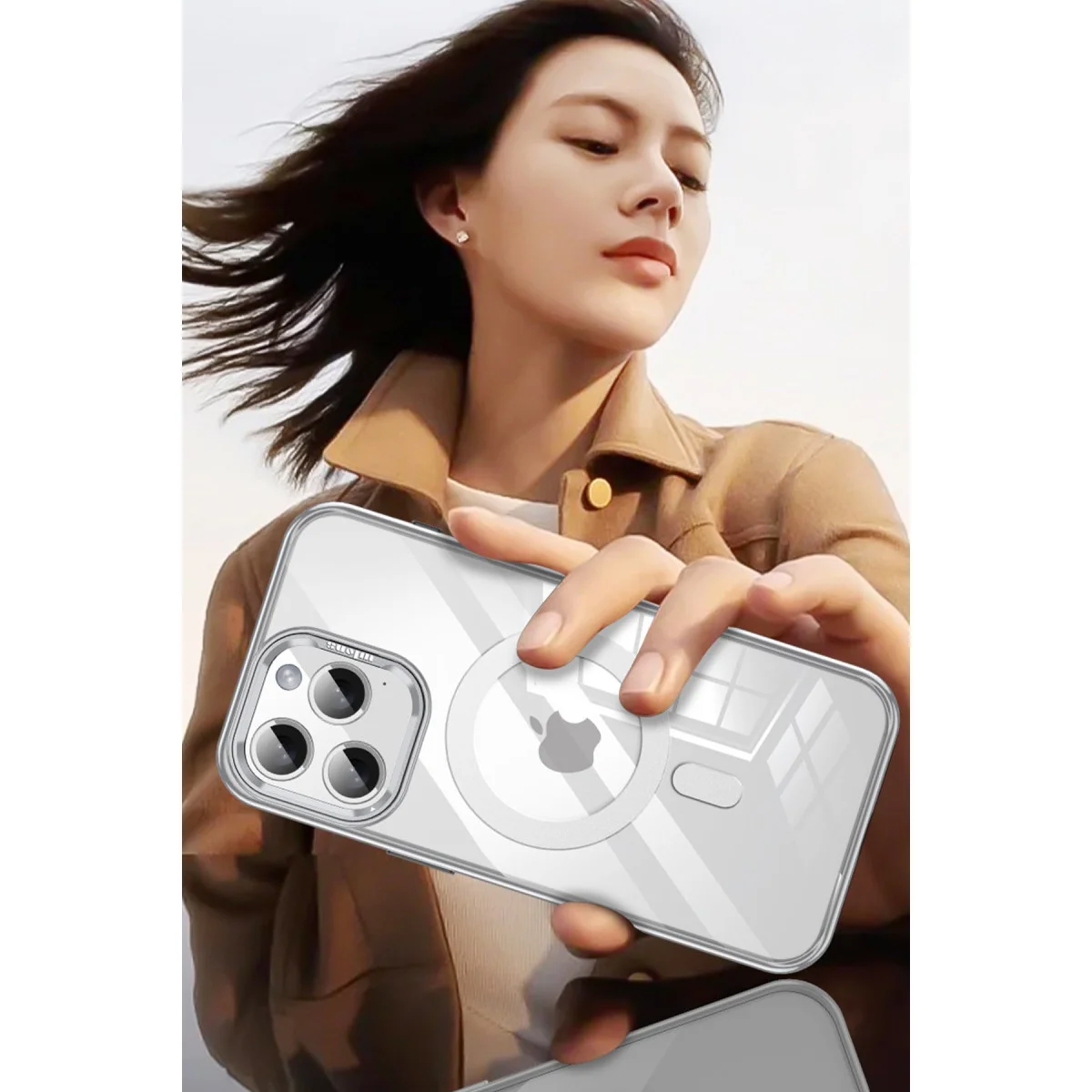 iPhone 14 Pro Max Drop Magsafe Kapak - Titan Gri