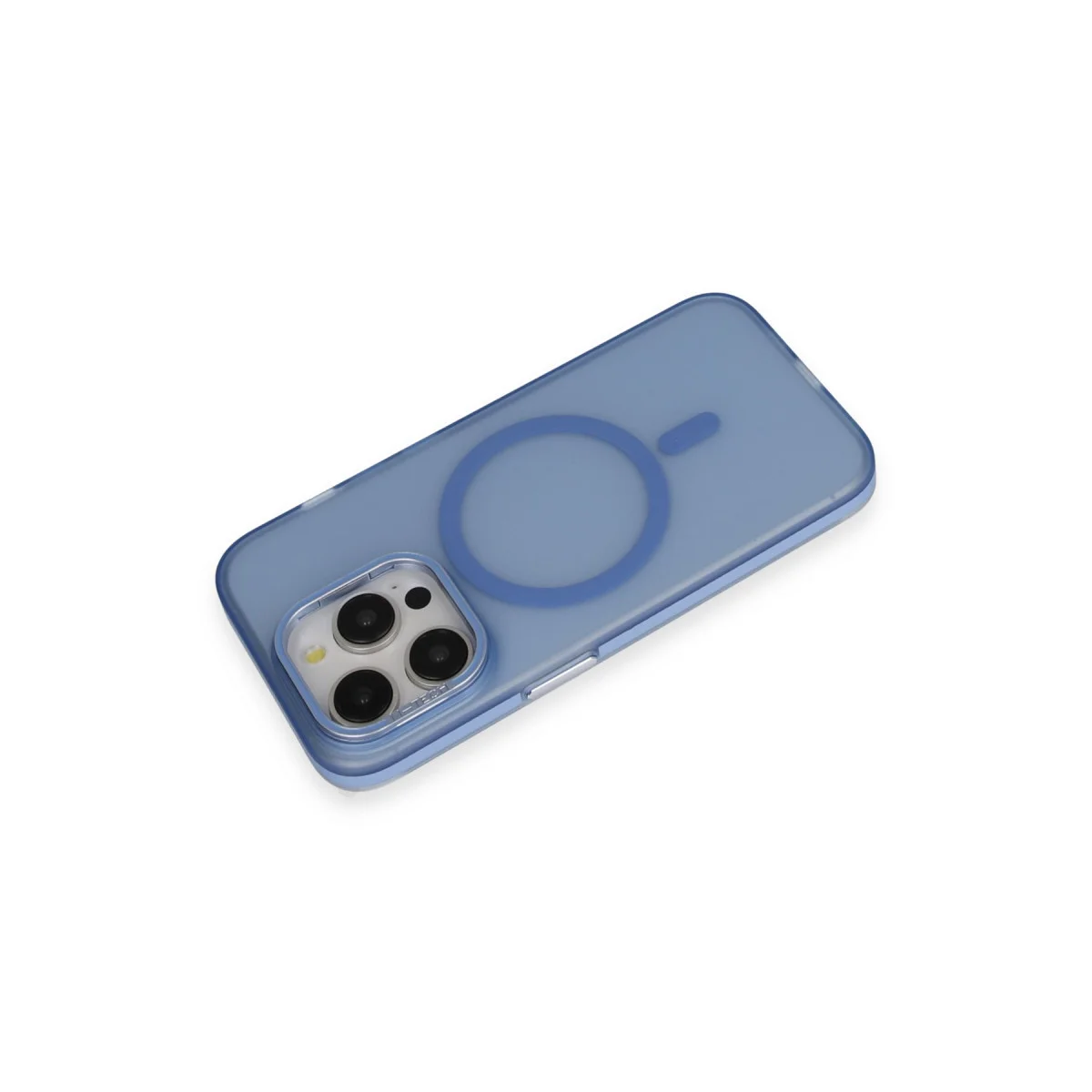 iPhone 14 Pro Frost Standlı Magsafe Kapak - Sierra Blue