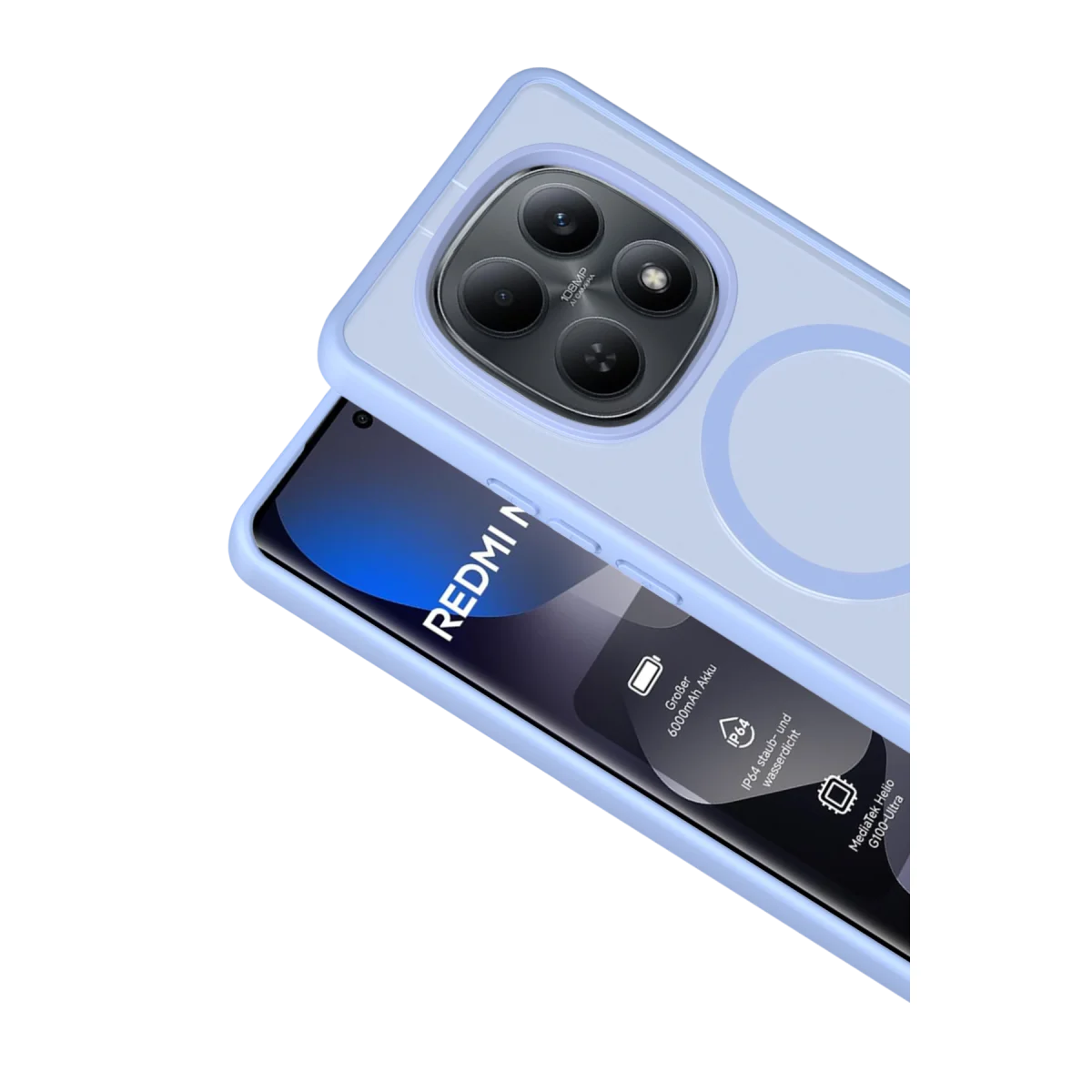 Redmi Note 15 Pro 4G Jota Magsafe Kapak - Açık Mavi