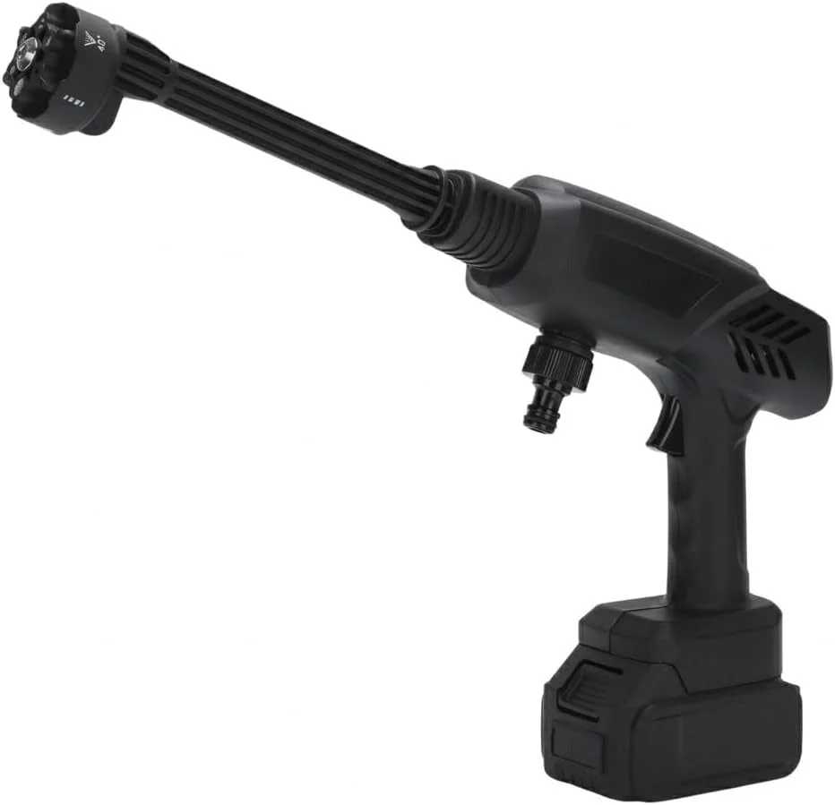 21V 4000mAh Li-ion Kablosuz Yıkama Tabancası (Siyah)