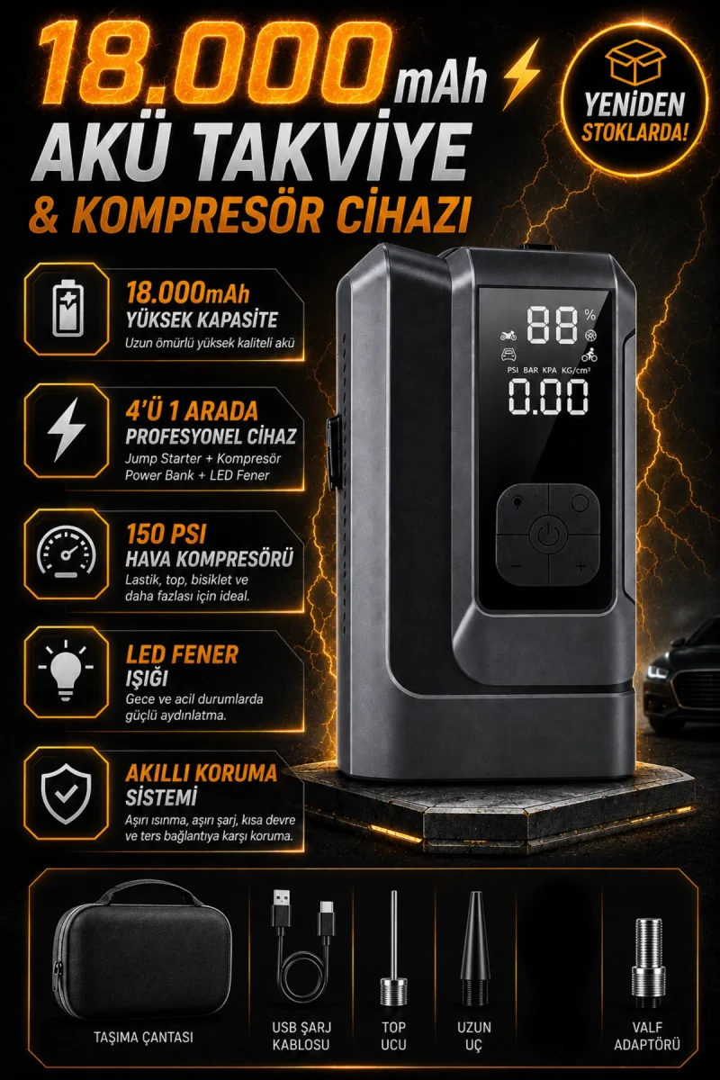Jump Starter 4in1 18000mAh