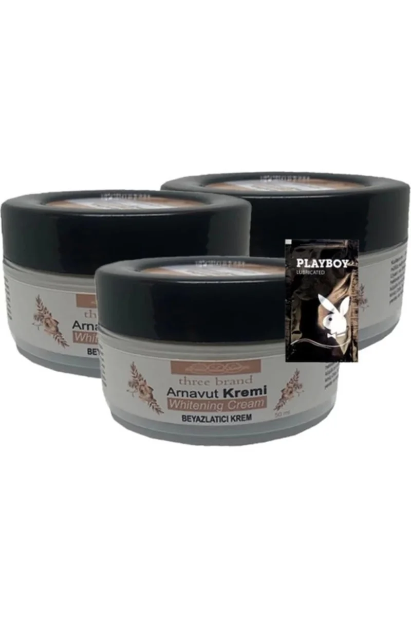Three Brand Arnavut Kremi Whitens Cream 3'lü Adet Kremi 50 ml + 1 Adet Jel Hediye