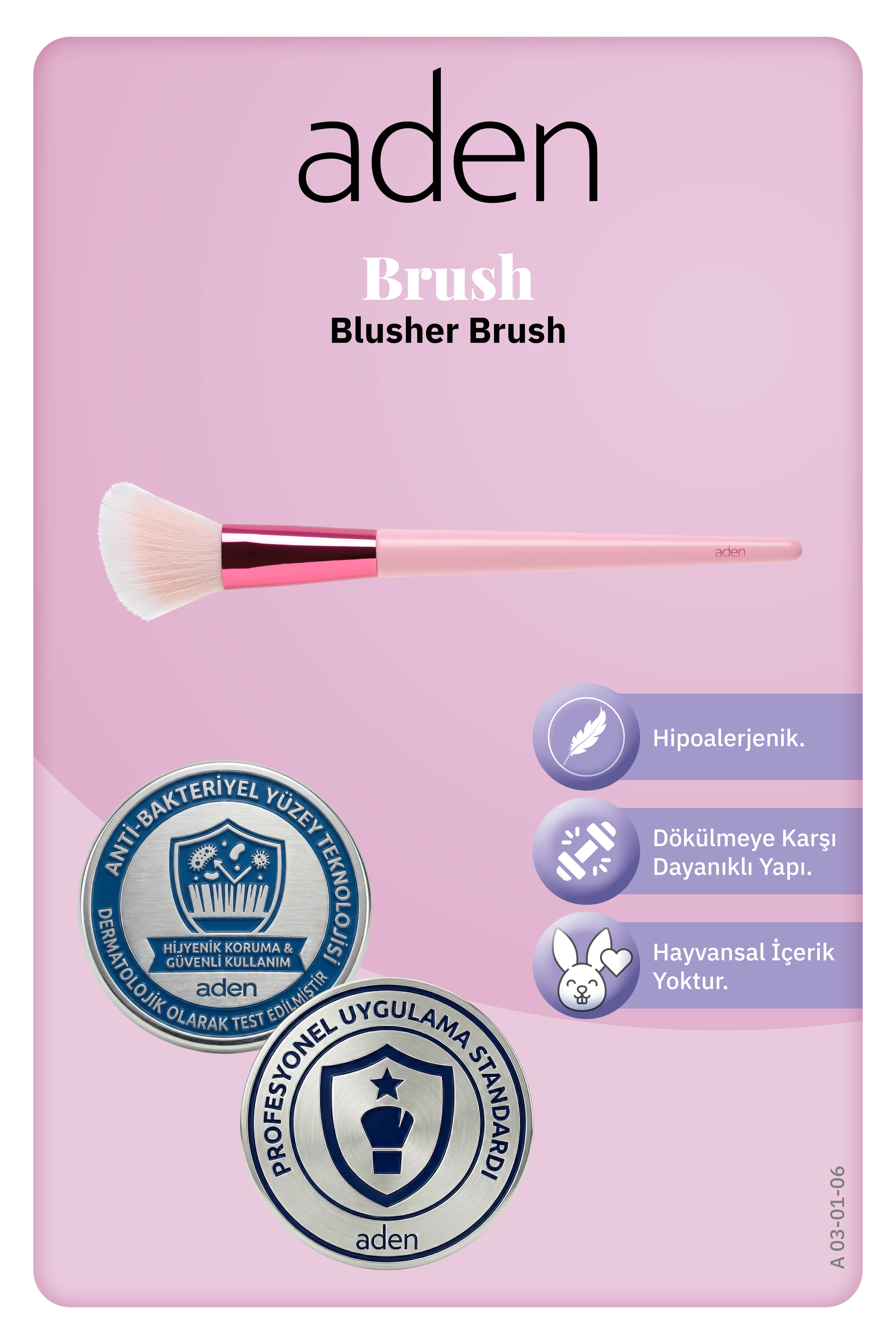 Aden Makyaj Fırçası - Blusher Brush / Allık Fırçası