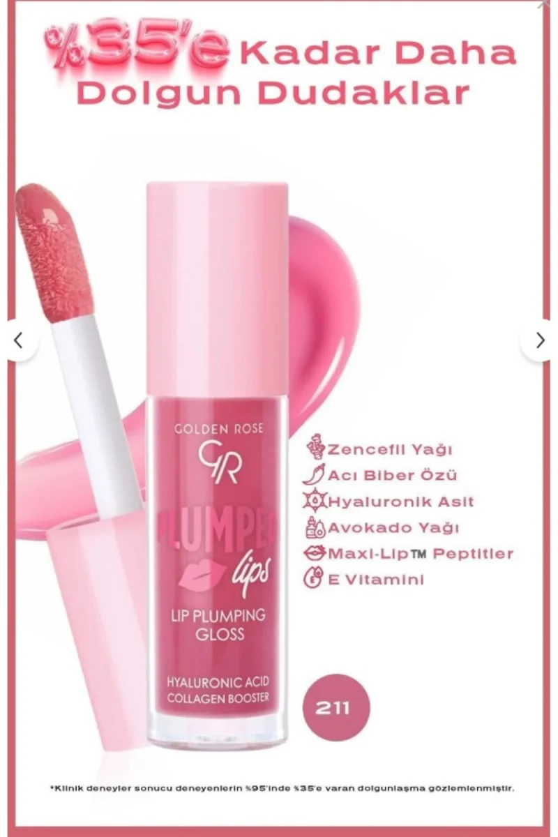 Lip Gloss Ruj & Plumped Lips Lip Plumping Gloss NO:205