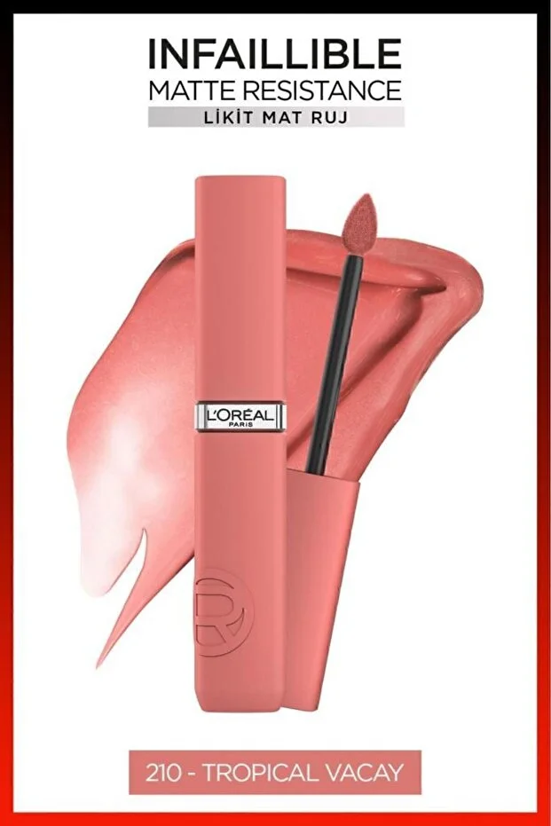 Lip Gloss Ruj & İnfaillible 2 Step 24H Likit No: 302 Rose Eternite
