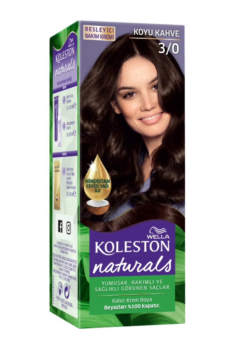 NATURALS MAXİ SAÇ BOYASI & NO: 3/0 YENİ