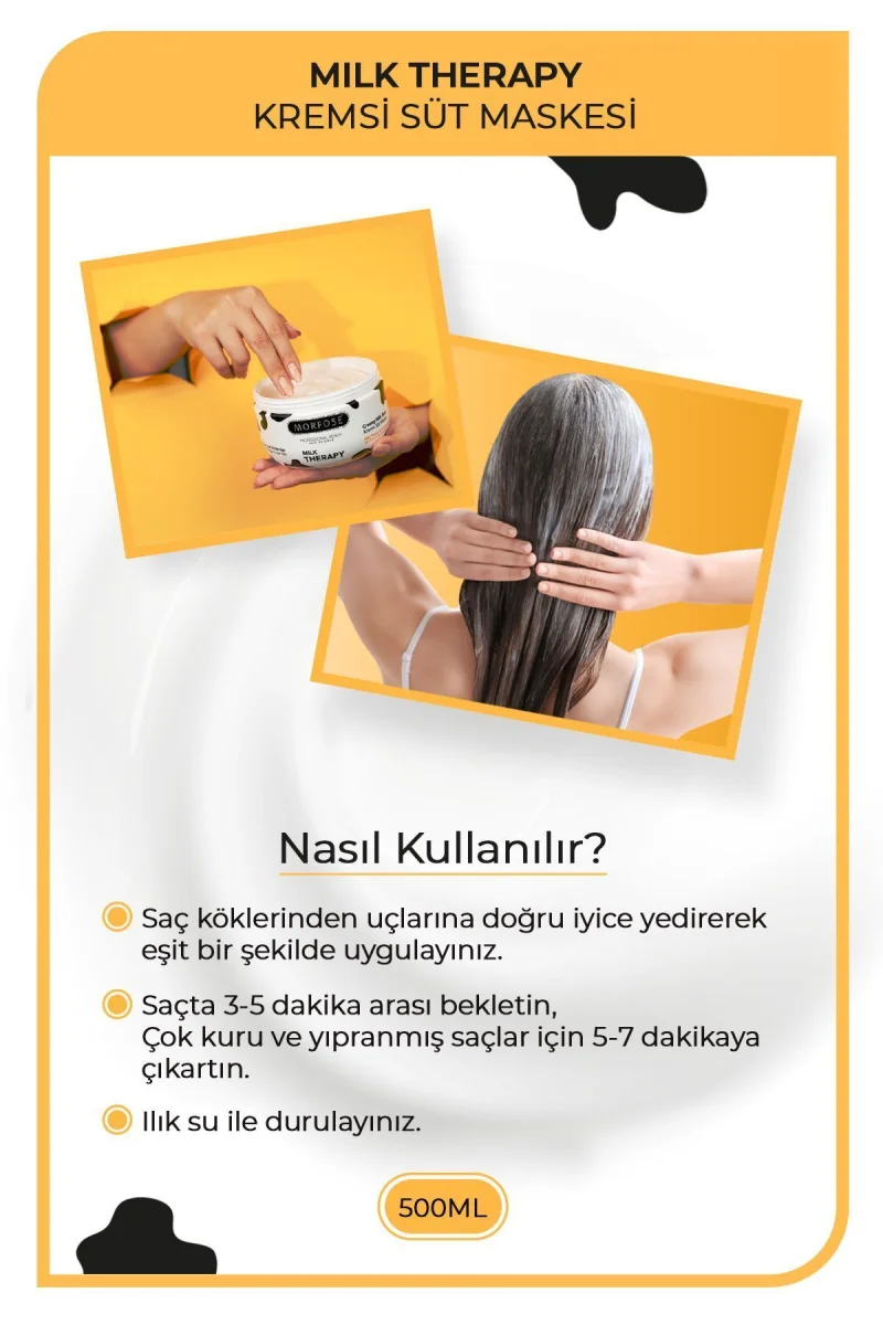 Milk Therapy Saç Maskesi 500 Ml - Besleyici, Koruyucu Etki