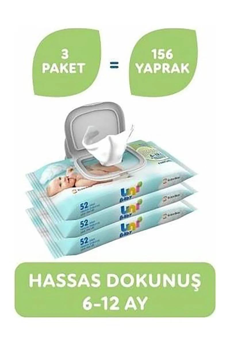 ISLAK MENDİL & HASSAS 52Lİ 3LÜ