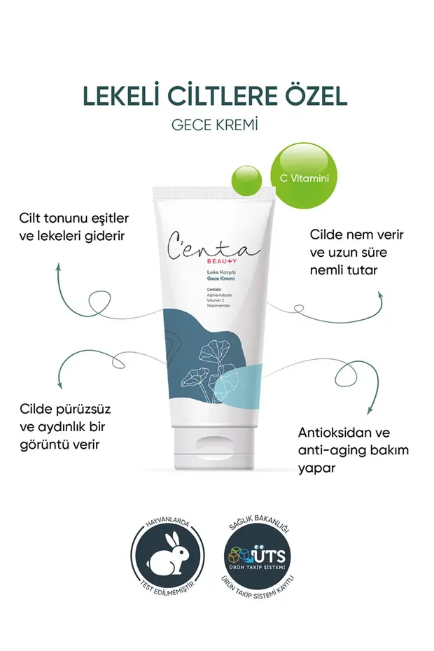 Beauty Yüz Bakim Kremi & Leke Ve Yaşlanma Karşıtı Sıkılaştırıcı Gece Bakim Kremi 50ML ***