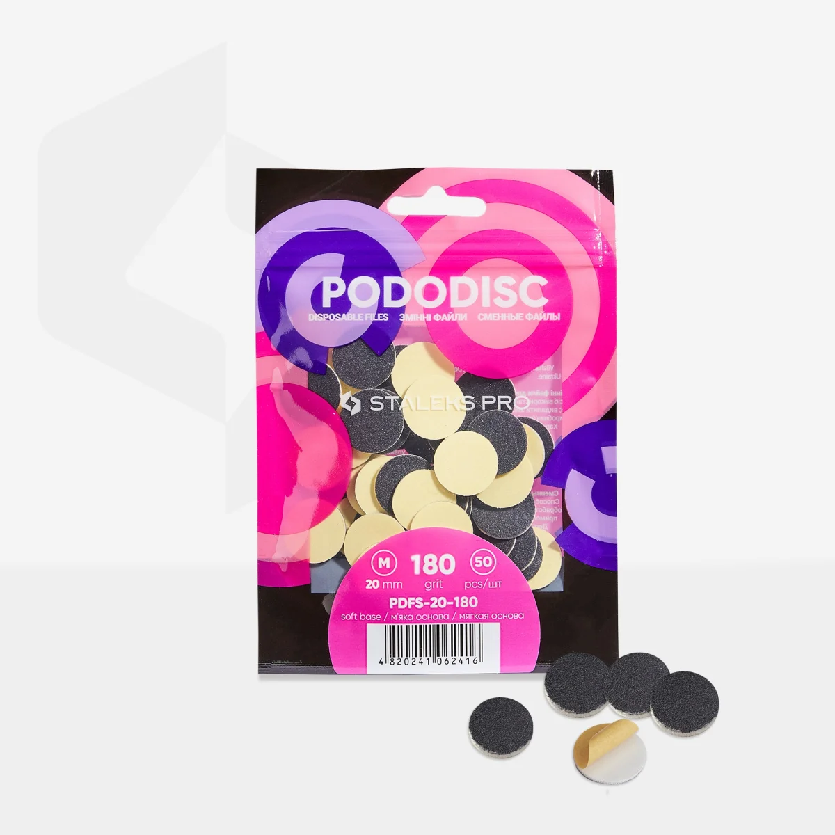 PODODISC M Yumuşak Tabanlı Törpüler, 100 Grit