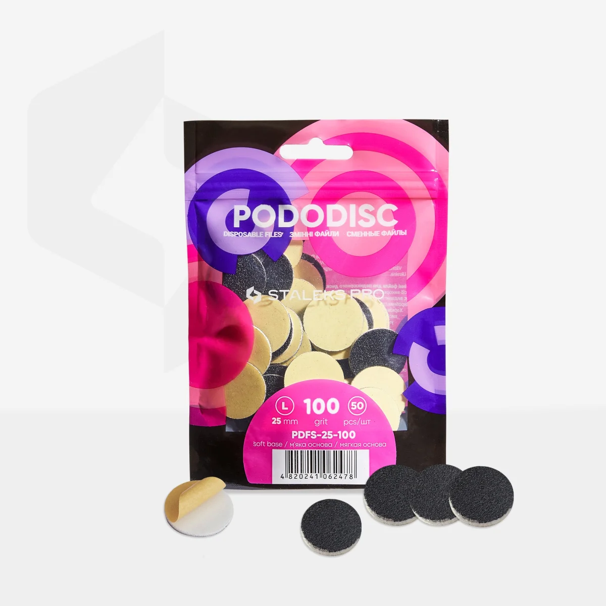 PODODISC L Yumuşak Tabanlı Törpüler, 100 Grit