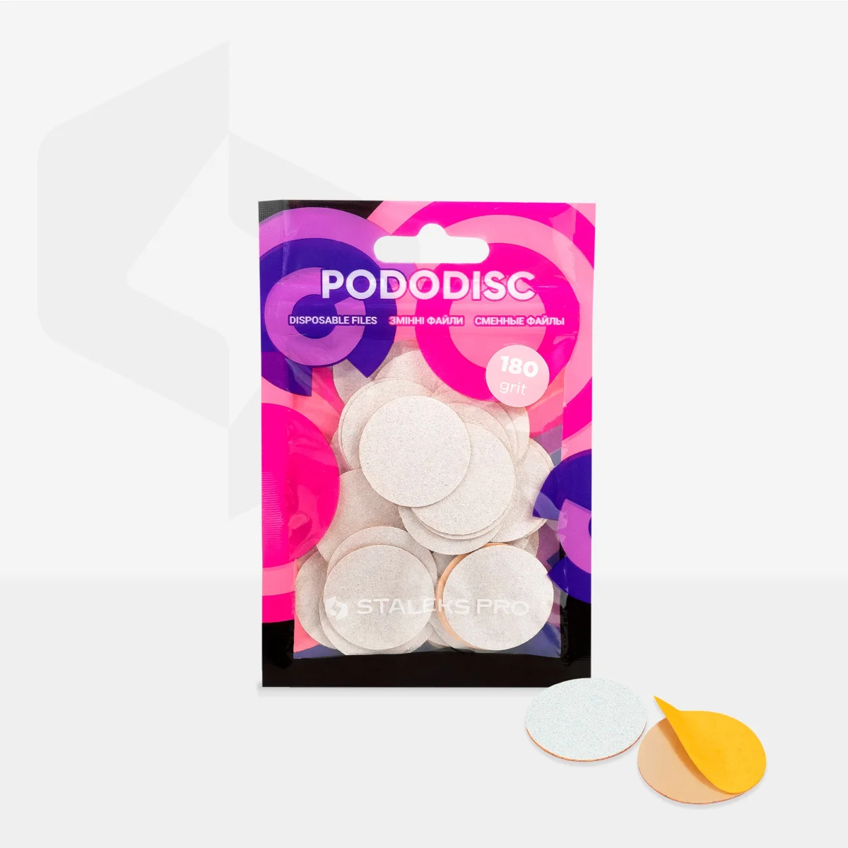PODODISC L Pedikür Disk İçin Törpüler, 180 Grit