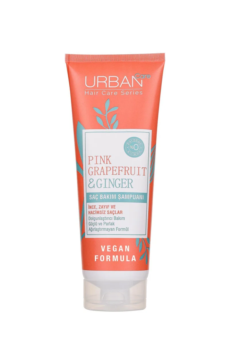 SAÇ ŞAMPUANI & PİNK GRAPERFRUIT VE GINGER İNCE TELLİ SAÇLAR İÇİN DOLGUNLAŞTIRICI VEGAN 250ML