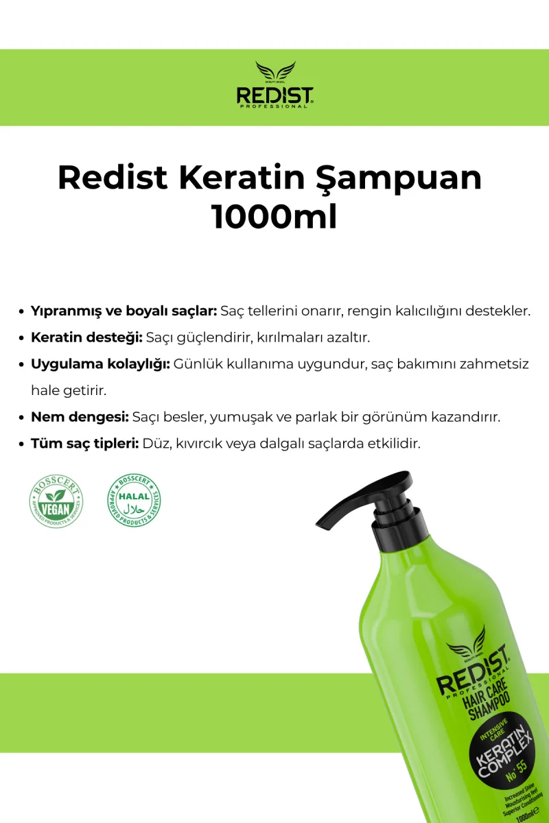 Keratin Şampuan No 55 1000 Ml
