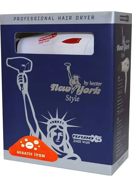 Newyork Profesyonel Fön Makinesi Beyaz