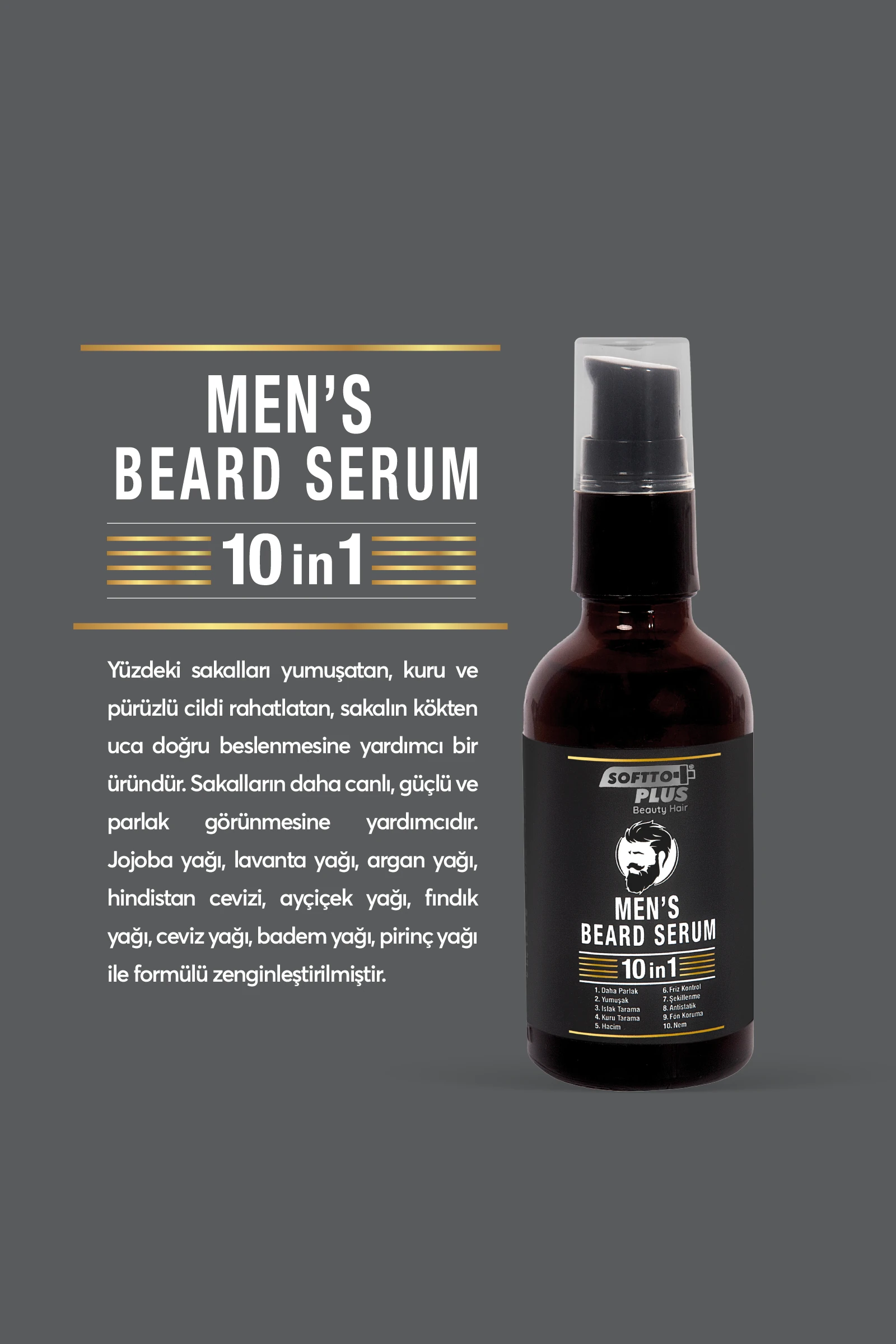 10 IN 1 ERKEK SAKAL SERUMU 50 ML