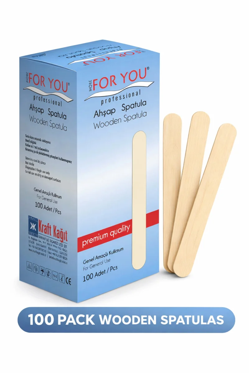 100 Lü Ahşap Spatula