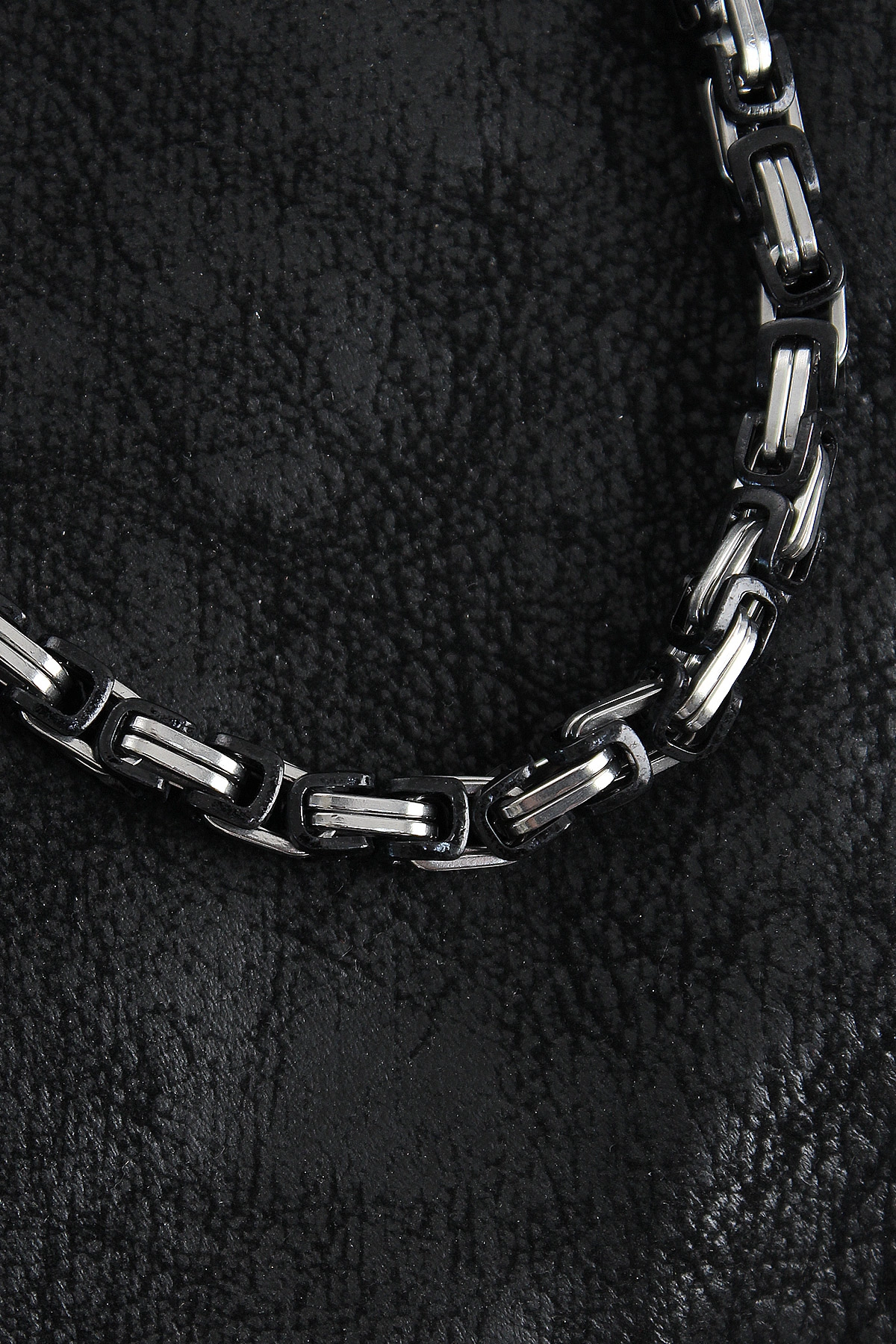 316L Çelik Kral Zincir Model Gümüş Renk Erkek Kolye