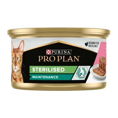Sterilised Somonlu Kısırlaştırılmış Kedi Konservesi 6 Adet 85 Gr
