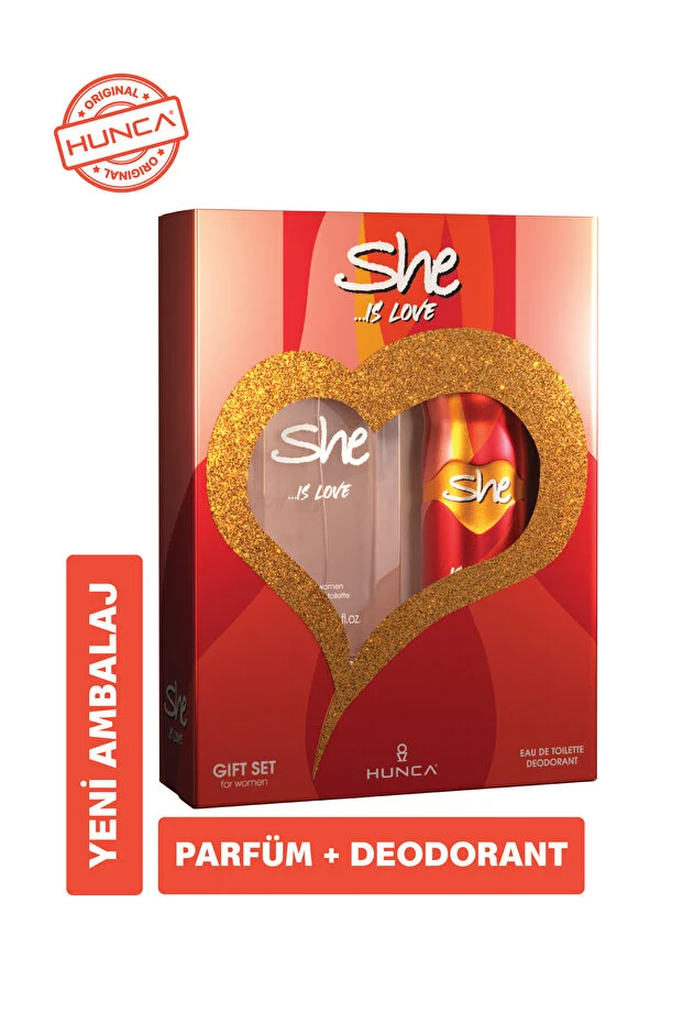PARFÜM SETİ & İS LOVE EDT KADIN 50ML + DEODORANT SPREY İS LOVE KADIN 150ML