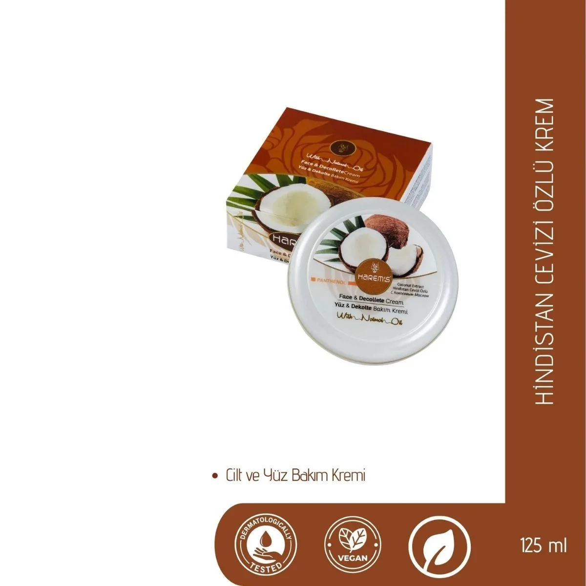 Cilt Bakim Kremi & Hindistan Cevizi Özlü Ve Nemlendirici 125ML