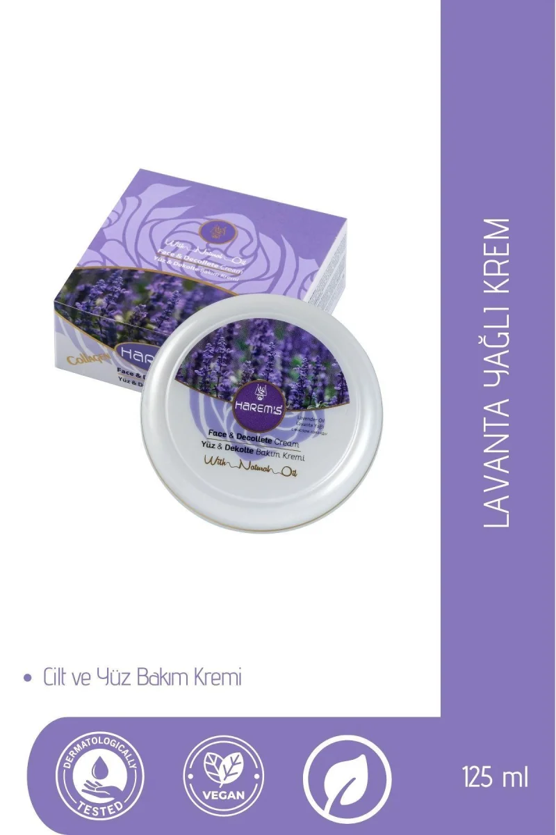 Yüz Bakim Kremi & Lavanta Özlü Yüz Ve Dekolte Gündüz Bakim Kremi 125ML