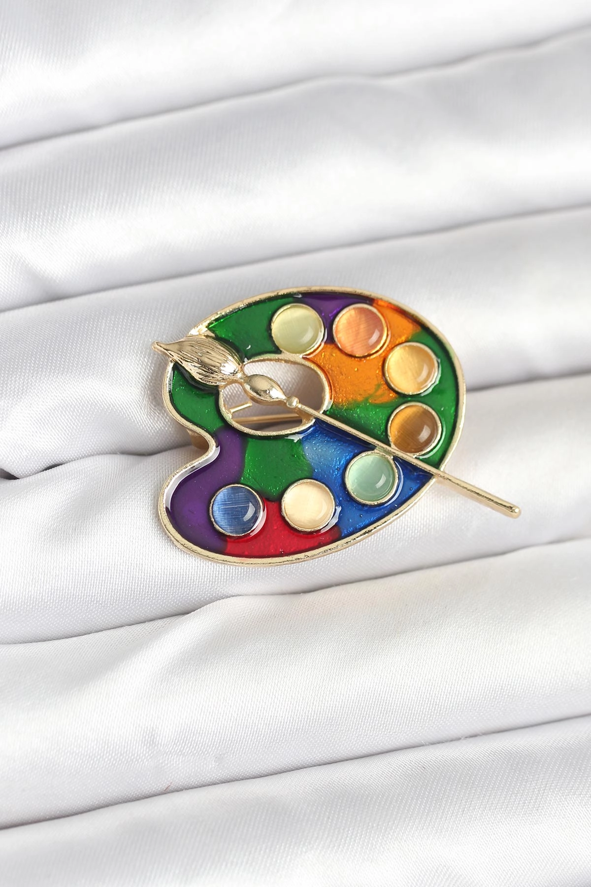 Ressam Paleti Model Broş