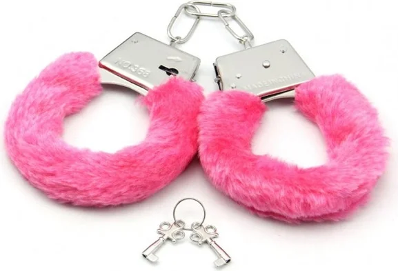 Asmeyal Pembe Peluş Kelepçe