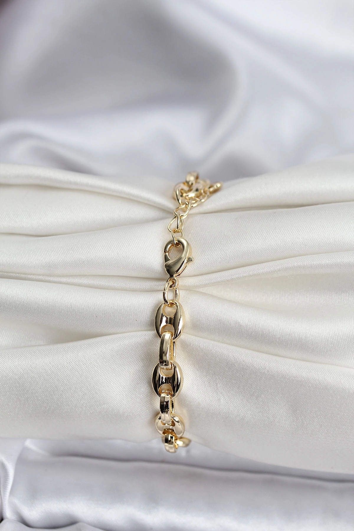 14K Gold Renk Kaplama Kahve Çekirdeği Model CM Kadın Bileklik