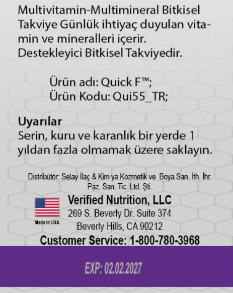 Quick F 2 Adet 15 Li Takviye Edici