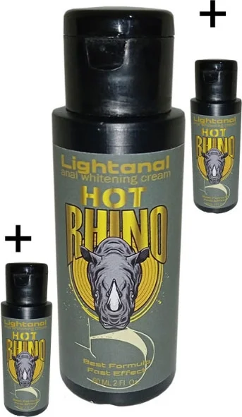 Hat Rhino Hem Kadın Hem Erkekler Içìn Analwhiteningcream 3 Adet Analbeyazlatıcı Krem 60 ml