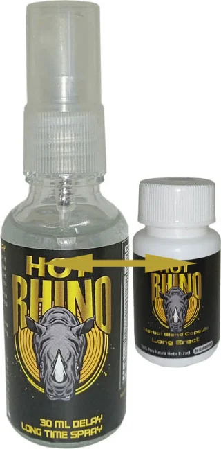 Hotrhino Geciktiricisprey + Rhino 30 Lu Erkek *katılık* Formülü