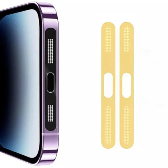 Ally iPhone 14 İçin Anti-Dust Toz Ve Kir Önleyici Sticker 2 Adet Set-(5775)