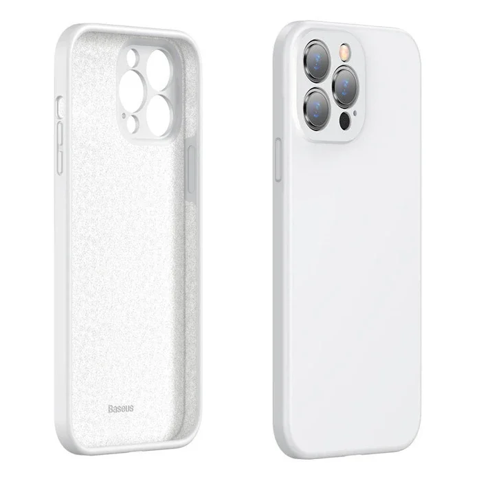 Baseus Liquid iPhone 13 Pro Kılıf Kamera Korumalı İçi Kadife Silikon Kılıf-(5775)