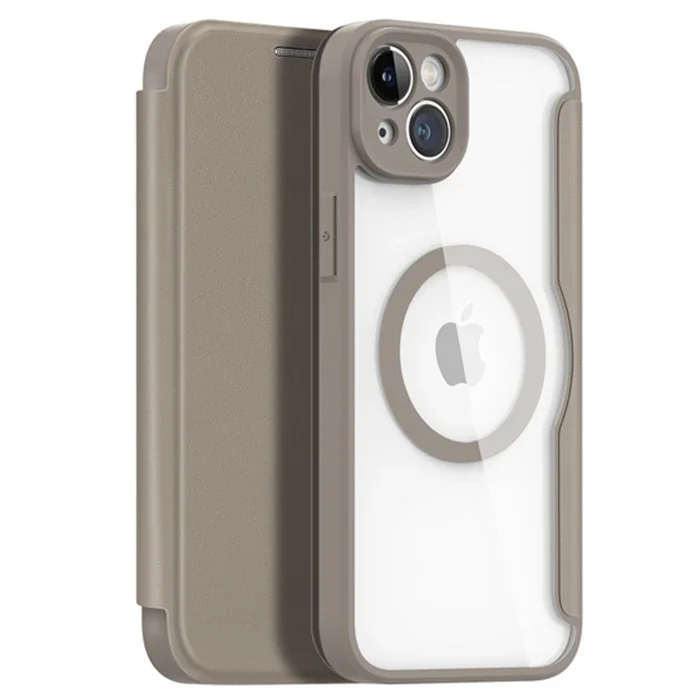 Dux Ducis iPhone 14 Plus 6.7 Kılıf Skin X Pro Series MagSafe Kapaklı Kılıf Folio Case-(5775)