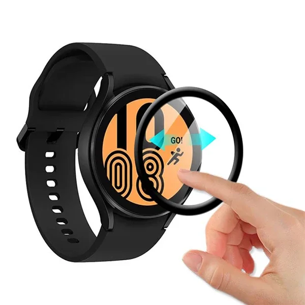 Sm Galaxy Watch 4 44mm 3D Full Kaplama Ekran Koruyucu PET+PMMA-(5775)
