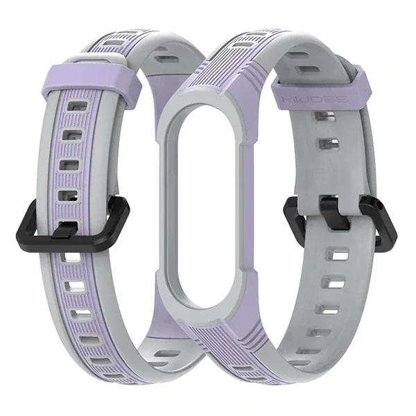 Mijobs Xiaomi Mi Band 5-4 Çift Renk Kayış Kordon-(5775)